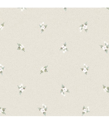 AF37748 - Flourish Wallpaper by Norwall-Floral Spot