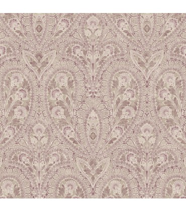 AF37727 - Flourish Wallpaper by Norwall-Paisley Print