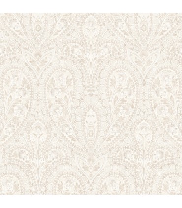 AF37731 - Flourish Wallpaper by Norwall-Paisley Print