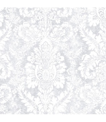 AB42424 - Flourish Wallpaper by Norwall-Valentine Damask
