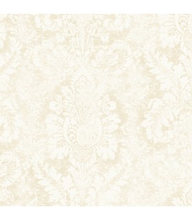 AB42427 - Flourish Wallpaper by Norwall-Valentine Damask