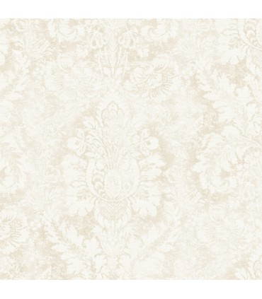 AF37713 - Flourish Wallpaper by Norwall-Valentine Damask