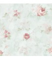 AB42417 - Flourish Wallpaper by Norwall-Watercolor Flowers