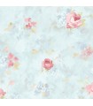 AB27662 - Flourish Wallpaper by Norwall-Watercolor Flowers