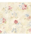 AB42418 - Flourish Wallpaper by Norwall-Watercolor Flowers