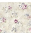 AF37710 - Flourish Wallpaper by Norwall-Watercolor Flowers