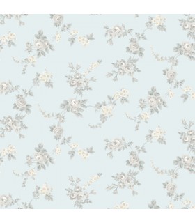 AF37706 - Flourish Wallpaper by Norwall-Chic Roses