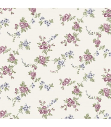 AF37707 - Flourish Wallpaper by Norwall-Chic Roses