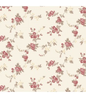 AF37708 - Flourish Wallpaper by Norwall-Chic Roses