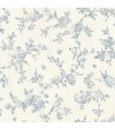 3119-02192 - Kindred Wallpaper by Chesapeake-French Nightingale Floral Scroll
