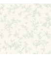 3119-02194 - Kindred Wallpaper by Chesapeake-French Nightingale Floral Scroll