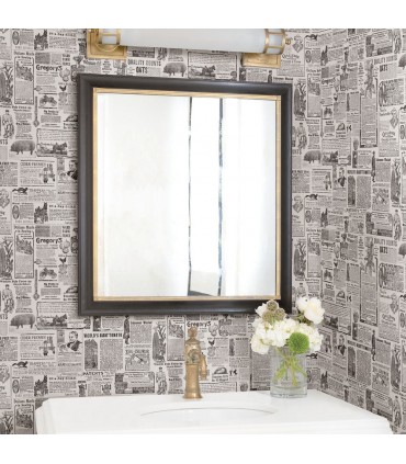3119-13081 - Kindred Wallpaper by Chesapeake-Underwood Vintage Newspaper