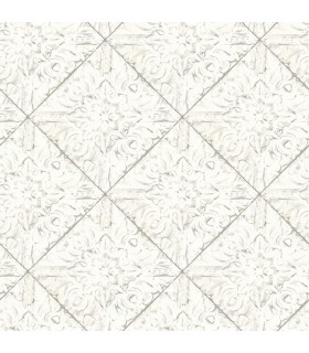 3119-13091 - Kindred Wallpaper by Chesapeake-Brandi Metallic Faux Tile