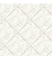 3119-13091 - Kindred Wallpaper by Chesapeake-Brandi Metallic Faux Tile