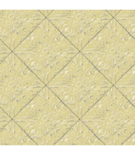 3119-13093 - Kindred Wallpaper by Chesapeake-Brandi Metallic Faux Tile