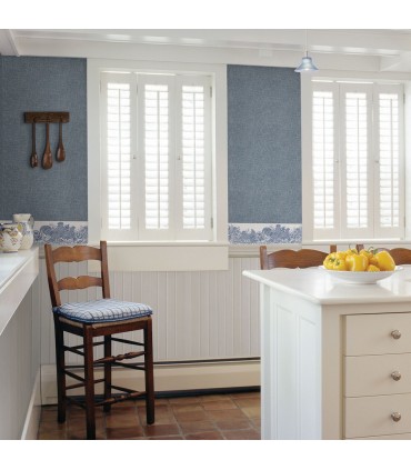 3119-13522 - Kindred Wallpaper by Chesapeake-Waylon Faux Fabric