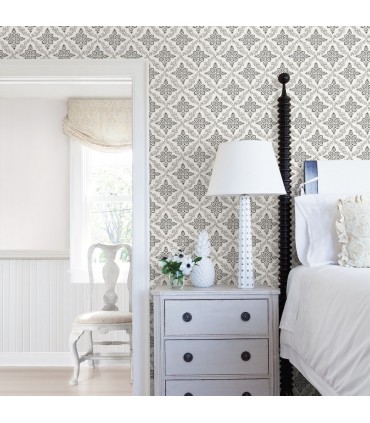 3119-13534 - Kindred Wallpaper by Chesapeake-Wynonna Geometric Floral