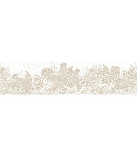 3119-13553B - Kindred Wallpaper by Chesapeake-Parton Chicken Border