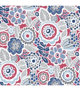 2903-25868 - Bluebell Wallpaper by A-Street-Lucy Retro Floral