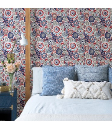 2903-25868 - Bluebell Wallpaper by A-Street-Lucy Retro Floral