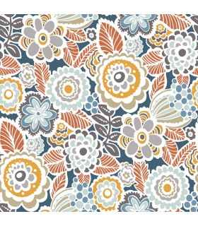 2903-25866 - Bluebell Wallpaper by A-Street-Lucy Retro Floral