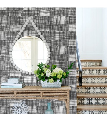 2903-25824- Bluebell Wallpaper by A-Street-Maxwell Geometric