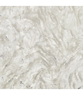2927-00106 - Polished Metallic Wallpaper by Brewster-Titania Marble Texture