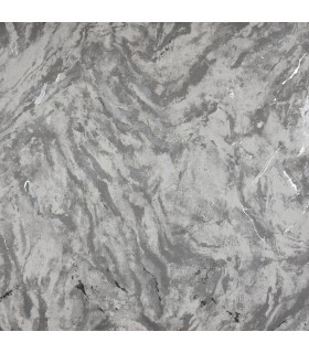 2927-00107 - Polished Metallic Wallpaper by Brewster-Titania Marble Texture