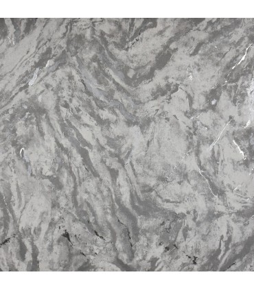 2927-00107 - Polished Metallic Wallpaper by Brewster-Titania Marble Texture