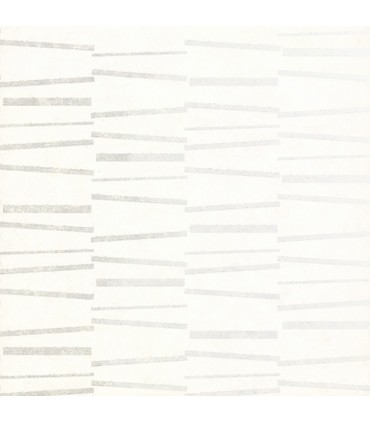 2927-10603 - Polished Metallic Wallpaper by Brewster-Luminescence Abstract Stripe