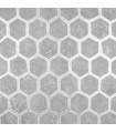 2927-00404 - Polished Metallic Wallpaper by Brewster-Starling Honeycomb