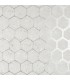 2927-00406 - Polished Metallic Wallpaper by Brewster-Starling Honeycomb