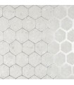2927-00406 - Polished Metallic Wallpaper by Brewster-Starling Honeycomb
