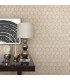 2927-00405 - Polished Metallic Wallpaper by Brewster-Starling Honeycomb