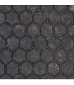 2927-00403 - Polished Metallic Wallpaper by Brewster-Starling Honeycomb