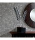 2927-00602 - Polished Metallic Wallpaper by Brewster-Luna Distressed Chevron