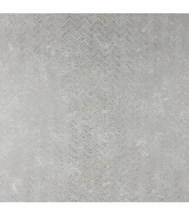 2927-00607 - Polished Metallic Wallpaper by Brewster-Luna Distressed Chevron