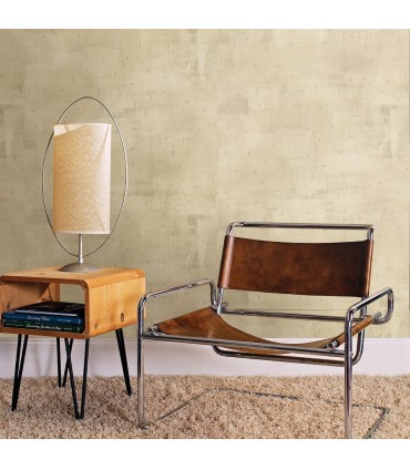 2927-10302 - Polished Metallic Wallpaper by Brewster-Portia Distressed Texture