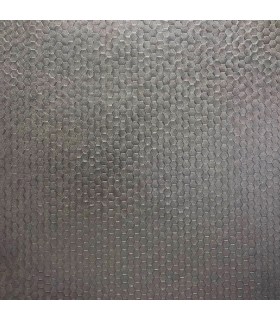 2927-42488 - Polished Metallic Wallpaper by Brewster-Carbon Honeycomb Geometric