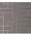 2927-42492 - Polished Metallic Wallpaper by Brewster-Mason Geometric