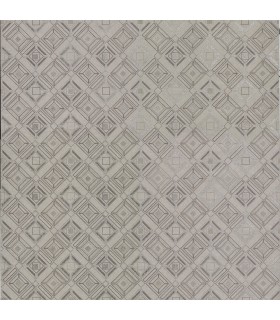 2927-20501 - Polished Metallic Wallpaper by Brewster-Sonic Geometric