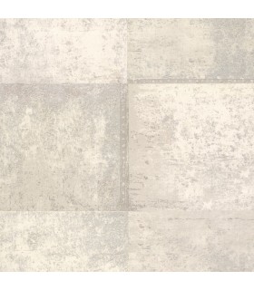 2927-10902 - Polished Metallic Wallpaper by Brewster-Vela Distressed Geometric