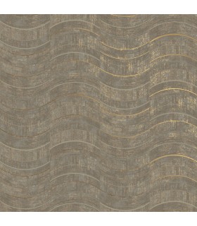 2927-10804 - Polished Metallic Wallpaper by Brewster-Hydra Geometric