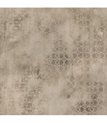 2927-20601 - Polished Metallic Wallpaper by Brewster-Fornax Brass Geometric