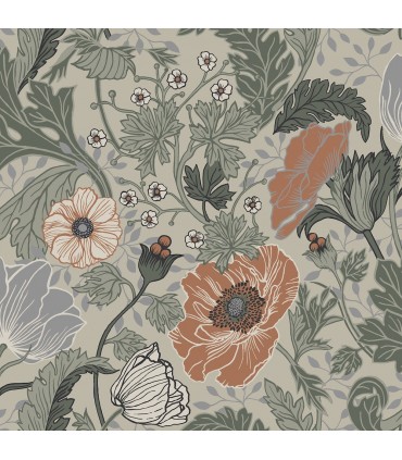 2948-33001-Spring Wallpaper by A Street-Anemone Floral
