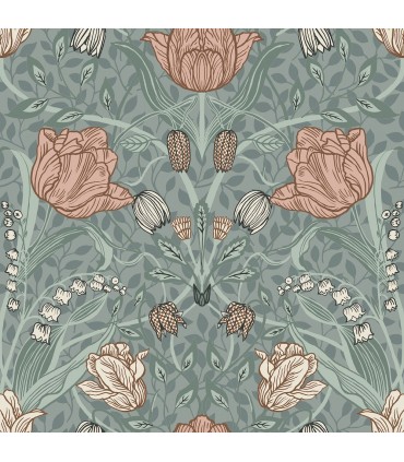 2948-33010-Spring Wallpaper by A Street-Tulipa Floral