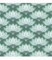 2861-25753-Equinox Wallpaper by A Street-Lotus Floral Fans