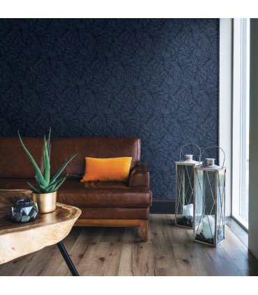 2964-87342-Scott Living Wallpaper by A Street-Balboa Botanical-Flocked