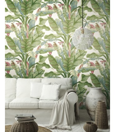 PSW1034RL - York Premium Peel and Stick Wallpaper-Banana Leaf