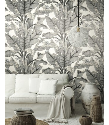 PSW1037RL - York Premium Peel and Stick Wallpaper-Banana Leaf